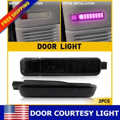 Luces de cortesía LED para puerta Chevrolet Avalanche 1500 2500 2002 2003-2006 2 piezas Foto 1 de 4