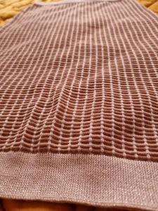 Straight, Past Knee Length Skirt, Ribbed, Glitter Detail, Size 10, Beige & Brown - Picture 1 of 13
