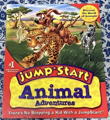 JUMP START PC CD-Rom Animal Adventures Windows/Mac BIG BOX Vintage - Ages 4+ NOS - Image 1 of 4