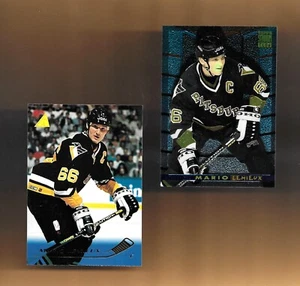BOTH! MARIO LEMIEUX-PITTSBURGH! 1994 Stadium Club/1996 Pinnacle EXCEPTIONAL! - Picture 1 of 2