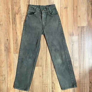 Vtg. Levi 550 Relaxed Slim Kid’s Youth Size 12 Orange Tab Green Levi’s Jeans - Picture 1 of 20