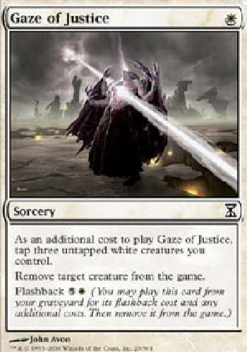 GAZE OF JUSTICE Time Spiral MTG Magic the Gathering Cards DJMagic - Image 1 of 1