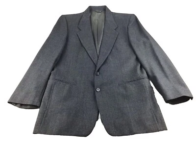 Traje Chaqueta Abrigo Deportivo Givenchy Vintage Hombres Carbón Cuadros Lana Sin Ventilación Talla 40R Foto 1 de 4