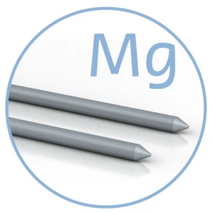 Electrodos de Magnesio Macizo 3mm x 80mm 1 Par para Pulsor Medionic Ionic - Imagen 1 de 5