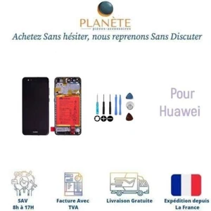 Original Ecran LCD Complet Noir Sur Châssis Et Batterie Pour Huawei P10 Lite - Photo 1 sur 1
