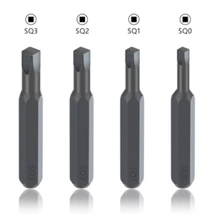 Hex 4mm Micro Screwdriver Robertson Bits Square head SQ0 SQ1 SQ2 SQ3 4PCS Set  - Picture 1 of 18