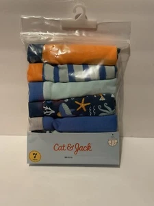 NEW NEVER OPENED Cat & Jack Boy's Size Small (6/7) Briefs 7 pack - Picture 1 of 6