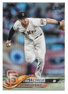 EVAN LONGORIA 2018 Topps Update RAINBOW FOIL - SAN FRANCISCO GIANTS - #US118 - Picture 1 of 1