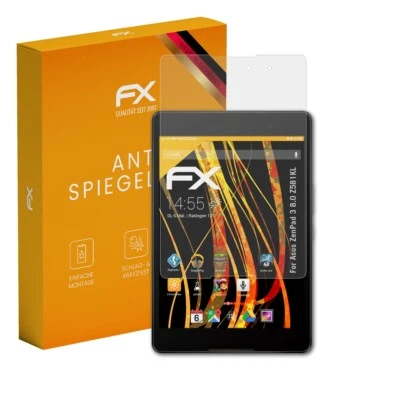 atFoliX 2x Displayfolie für Asus ZenPad 3 8.0 Z581KL Schutzfolie matt&stoßfest - Bild 1 von 4
