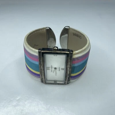 Brazalete E Vernier Japón Plata Arco Iris Rayado Pastel Inoxidable Sin Probar Foto 1 de 4