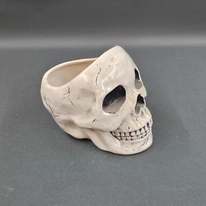 Vaso Con Teschio In Ceramica 20 Cm Gothic Skull - Imagen 1 de 11