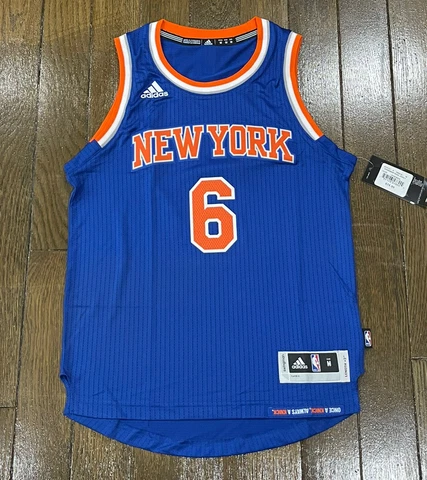 Youth New York Knicks Adidas Kristaps Porzingis 2014-15 Swingman Jersey Medium Cover