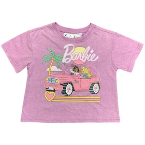 NWT Licensed Girl's Crewneck Short Sleeve Graphic Barbie Tee Purple XL 14/16 - Picture 1 of 2