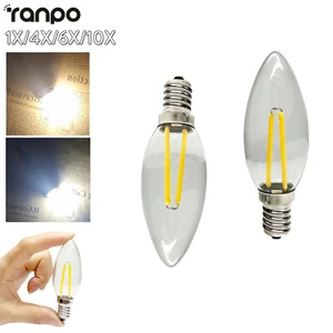 2w E14 E12 C25 Led Candle Light Bulbs For home Room Chandelier Glass cover Leds - Picture 1 of 16