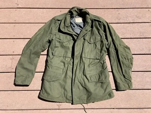Vietnam US Army Military M-65 M65 M1965 Field Jacket Coat Small Silver Zipper - Picture 1 of 12