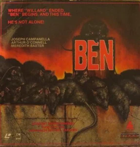 BEN * THE SEQUEL TO WILLARD LASERDISC - Imagen 1 de 1