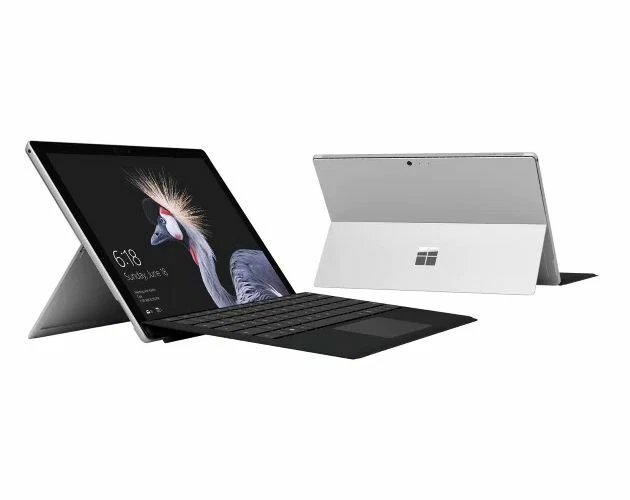 Microsoft Surface Pro 12.3" (128GB SSD, Intel Core i5-7300U, 4GB RAM, WIndows 10 Pro) Tablet mit Type Cover - Schwarz