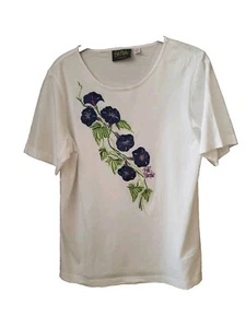 Bob Mackie Top Short Sleeve Small - Picture 1 of 3