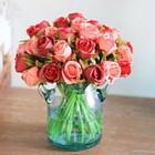 12 Color 12Head Silk Rose Flowers Floral Bridal Wedding Bouquet Home Party Decor