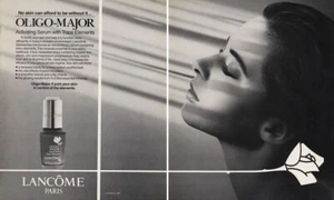 Lancome Isabella Rossellini 1989 cuidado de la piel anuncio de revista de 2 páginas - Imagen 1 de 1