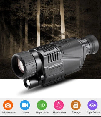 5x40 Infrared IR Night Vision Digital Video Camera Monocular Scope Telescope NEW - Image 1 of 4