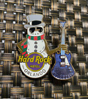 HRC HARD ROCK HOTEL ORLANDO FLORIDA SNOWMAN GUITAR ALL ACCESS COLLECTIBLE PIN LE