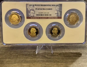 2007-S PROOF Presidential Dollar Coin Set that is graded PF 69 Ultra Cameo NGC - Picture 1 of 2