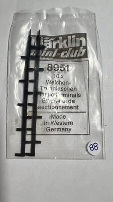 V 88 - 10 Éléments de sectionnement Weichen trennlaschen Z MARKLIN 8851 - NEUF - Photo 1/3