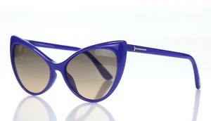TOM FORD Womens 'Anastasia' TF 303 Blue Cat Eye 55mm Sunglasses 141155 - Picture 1 of 6