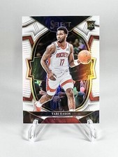 TARI EASON 2022-23 Panini Select Concourse White Prizm RC - Rockets #118/149