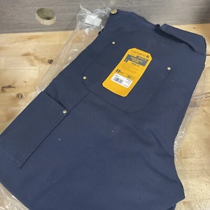 Carhartt Men's Loose Fit Firm Duck Insulated Bib Overall L Regular Dark Navy New - Picture 1 of 3
