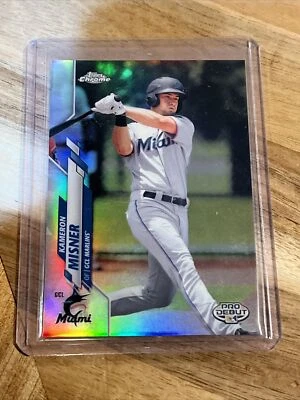 2020 Topps CHROME Pro Debut KAMERON MISNER Refractor 1st #170 Marlins /99 - Image 1 of 2