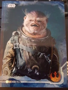 2016 Topps Star Wars Rogue One #7 Bistan BLUE NrMint-Mint - Imagen 1 de 1