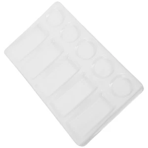 10 -Well Rectangular Color Palette Travel Porcelain Tray Paint Trays - Picture 1 of 12