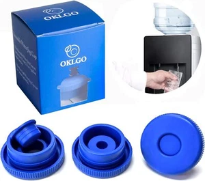 5 Gallon Water Jug Caps Reusable - Non-Spill 55Mm Water Bottle Caps,Silicone Rep - Picture 1 of 3