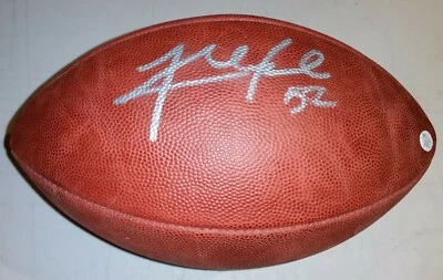 LA Chargers Khalil Mack Signed Duke Authentic NFL Football  w/JSA COA - Image 1 of 3