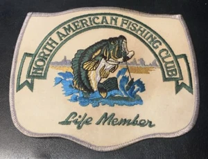 North American Fishing Club Life Member Bass Large 6" X 5”Embroidered Patch - Picture 1 of 1