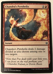 MTG Chandra's Pyrohelix War of the Spark 120/264 Regular Common - Imagen 1 de 1