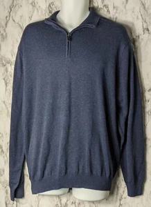 Jos A Bank XL Extra Lg Traveler Collection Pullover Pima Baumwolle Navy Blau Neu mit Etikett - Bild 1 von 8