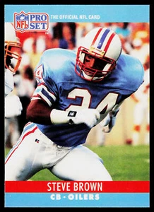 Steve Brown, 1990 Pro Set, #117, Houston Oilers, - Picture 1 of 2