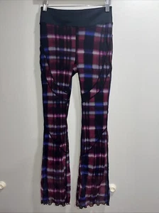 Free People Movement See You Through Printed Lined Flare Leggings Size Small - Picture 1 of 11