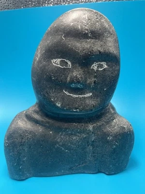 Vintage Inuit Soapstone Carving /Signed In Syllabics - Image 1 of 4