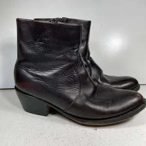 Durango DB955 Herren Stiefel Western Cowboy Reißverschluss Wachs Glanz Leder 10,5 Ee LESEN - Bild 1 von 23
