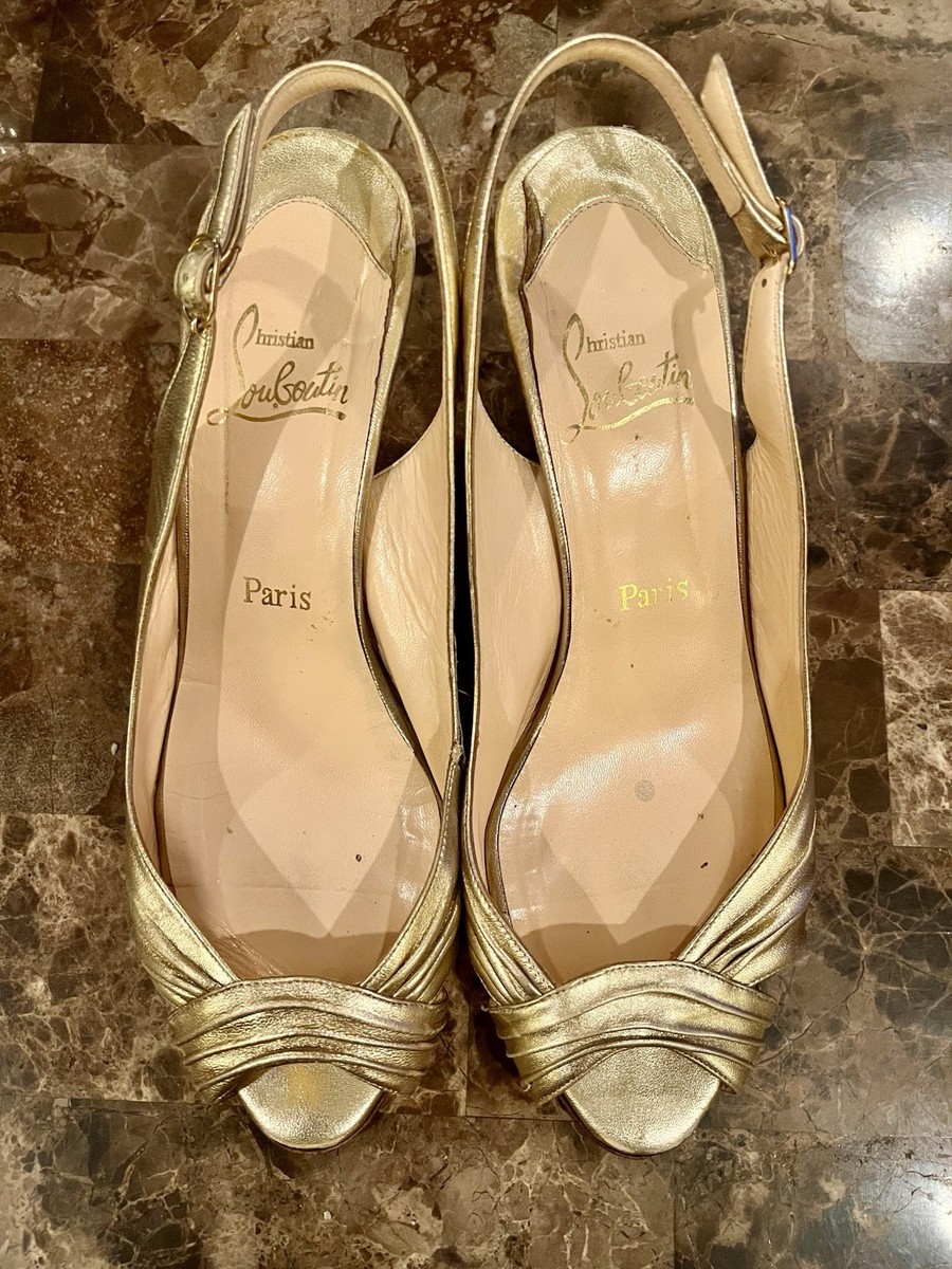 Christian Louboutin Gold Shoes for Women for sale | eBay Christian Louboutin Gold Shoes for Women for sale | eBay