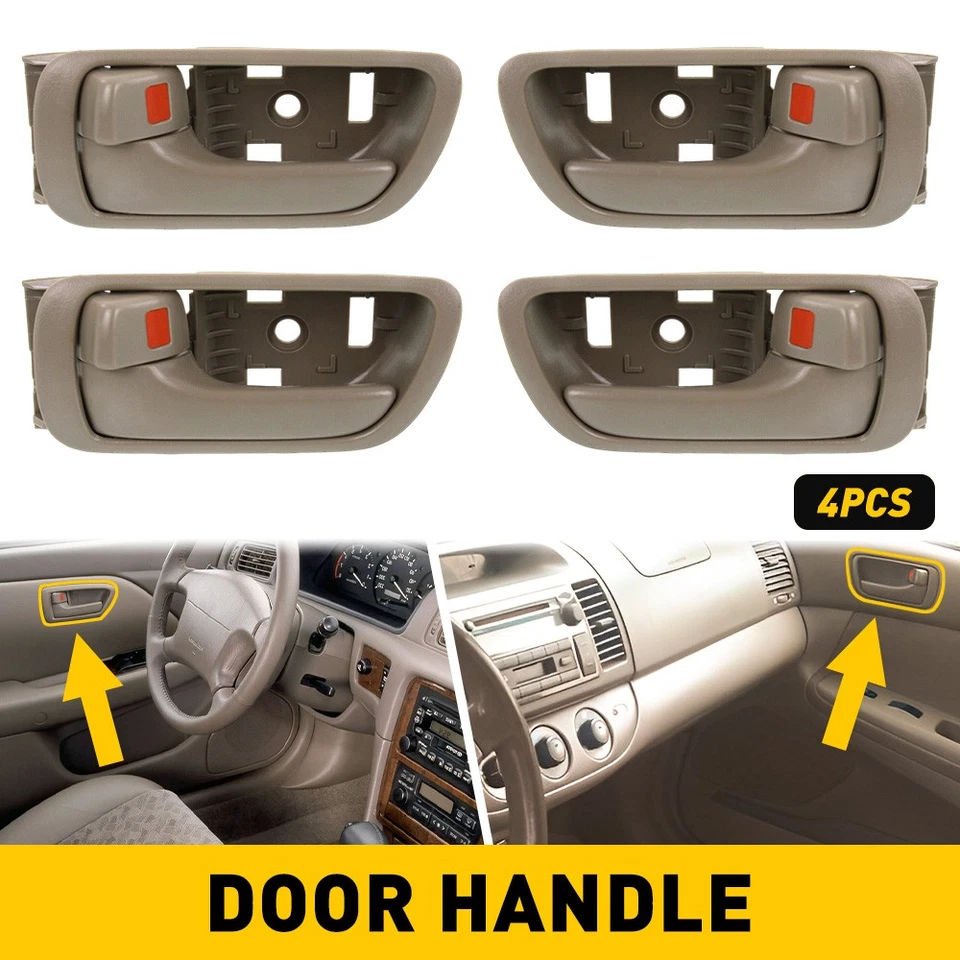 Door Handle Inside Interior Beige LH Left Driver Side for 02-2006 Toyota Camry H - Imagem 1 de 1