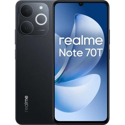 Realme Note 70T Smartphone 128GB 4GB RAM schwarz Android LTE 6000mAh, AI Kamera