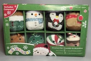 NEW 2023 Orignal Squishmallows Plush Holiday Ornaments Set of 8 - Costco 1598444 - Picture 1 of 16