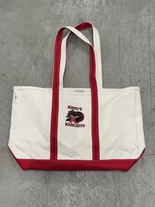 LL Bean Boot und Tasche klassisch Canvas rote Griffe unten 22x13x8 - Bild 1 von 9