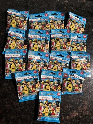 LEGO SERIE 17 Minifiguras Coleccionables 71018 Juego Completo de 16 Bolsas Recortadas Foto 1 de 3