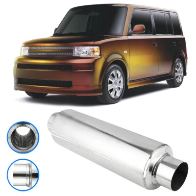 Silenciador de rendimiento de entrada/salida de 2,5" de acero de 16 pulgadas para Scion xB 1,5 L Foto 1 de 4